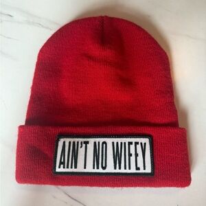 Dimepiece Red 'Ain't No Wifey' Beanie